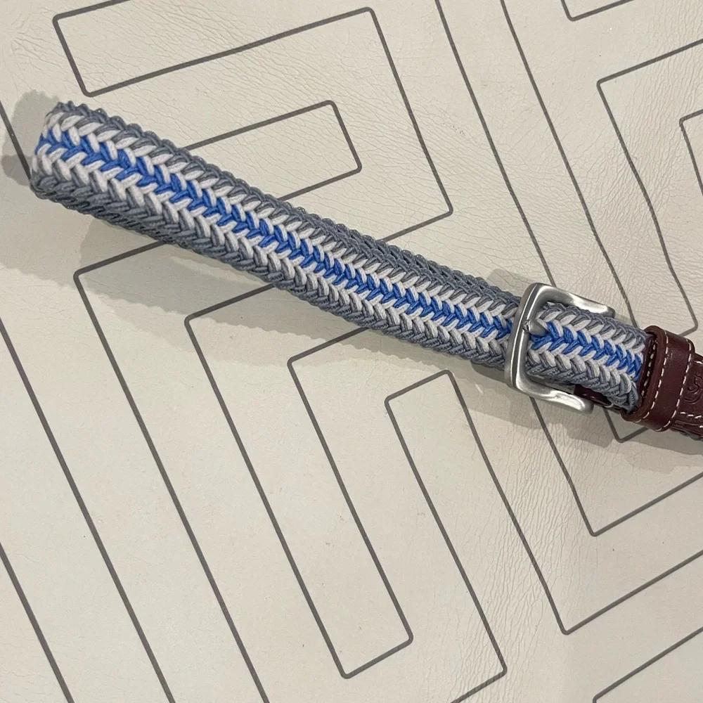 Vineyard Vines Woven Leather Belt